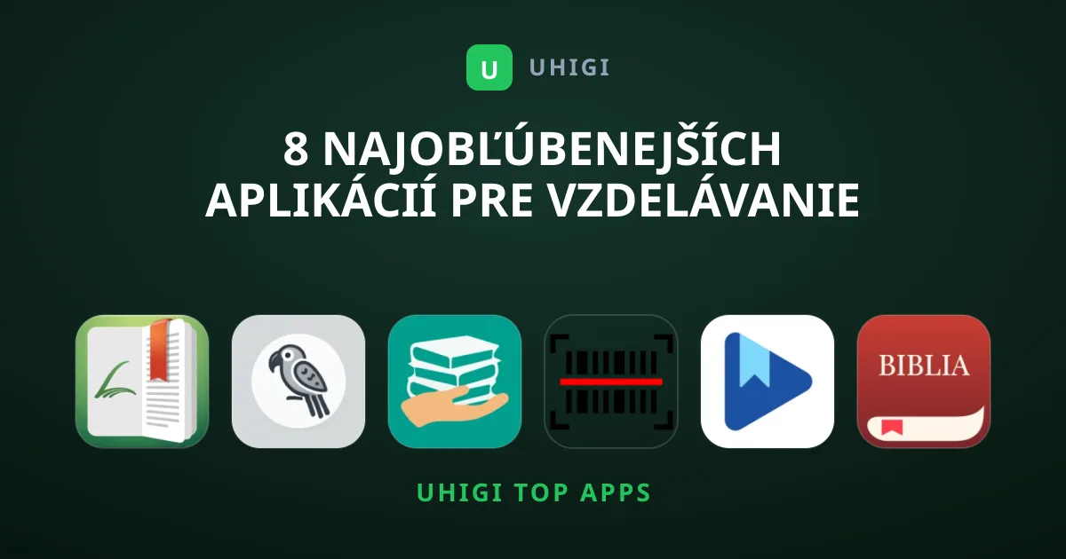 8 Najobľúbenejších Aplikácií pre Vzdelávanie a Čítanie